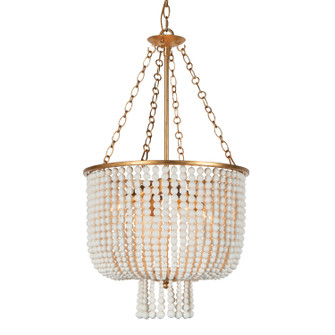 Campana Four Light Chandelier in Gold Leaf (374|H21103N-4GL)