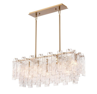 Flavia Seven Light Chandelier in Winter Brass (374|H20107-5)