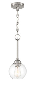 Glenda One Light Mini Pendant in Brushed Polished Nickel (46|56291-BNK)