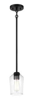 Shayna One Light Mini Pendant in Flat Black (46|56191-FB)
