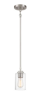 Stowe One Light Mini Pendant in Brushed Polished Nickel (46|56091-BNK)