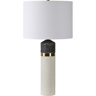 Kaitlyn One Light Table Lamp in Natural White/ Black With Speckles,White (443|LPT1183)