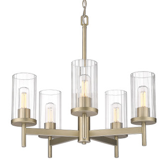 Winslett WG Five Light Chandelier in White Gold (62|7011-5 WG-CLR)