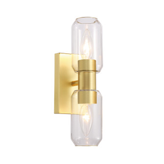 Manarola Two Light Wall Sconce in Louise Brass (508|KWS0105-2NB)