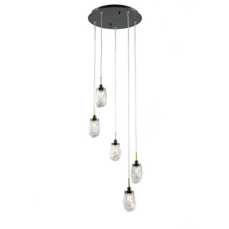 Avola Five Light Chandelier in Bernhard Bronze (508|KCH1106R-5)