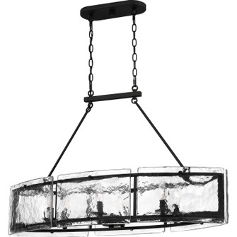 Fortress Six Light Island Chandelier in Earth Black (10|FTS638EK)