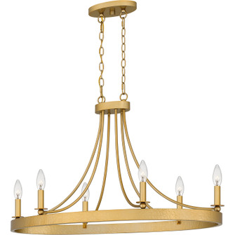 Aspyn Six Light Island Chandelier in Light Gold (10|APN636LG)