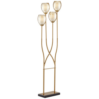 Goldcrest Four Light Floor Lamp in Warm Gold (24|79T98)