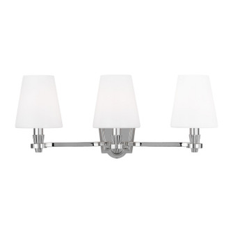 Paisley Three Light Vanity in Polished Nickel (454|AV1003PN) Paisley Three Light Vanity in Polished Nickel (454|AV1003PN)