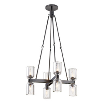 Lucian Eight Light Chandelier in Clear Crystal/Urban Bronze (452|CH338822UBCC)