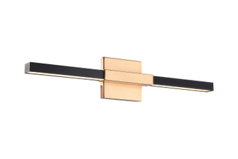 Lineare LED Wall Sconce in Matte Black & Aged Gold Brass (423|W64721MBAG)