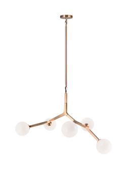 Rami Five Light Pendant in Aged Gold Brass (423|C81515AGOP)