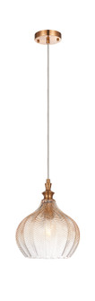 Renity One Light Pendant in Aged Gold Brass (423|C80102AG)