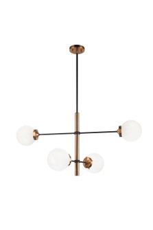 Enchant Four Light Pendant in Aged Gold Brass (423|C78104AGOP)