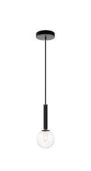 Stellar One Light Pendant in Black (423|C75301BKCL)