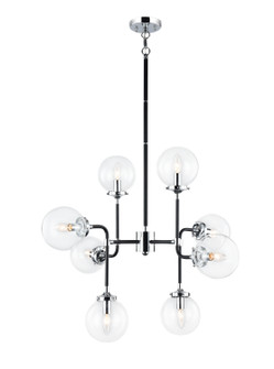 Particles Eight Light Pendant in Black & Chrome (423|C58208CHCL)