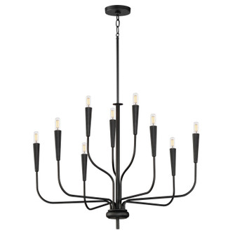 Vela Nine Light Chandelier in Black (16|24819BK)