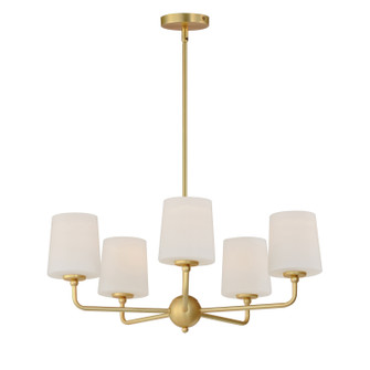 Bristol Five Light Chandelier in Satin Brass (16|12095SWSBR)