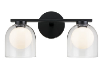 Derbishone Two Light Wall Sconce in Black (423|W60702BKCL)