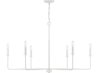 Salerno Six Light Chandelier in Bisque White (51|1-2221-6-83)