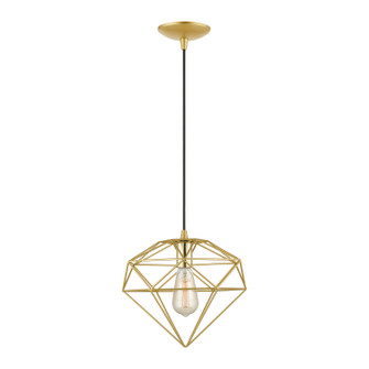 Knox One Light Pendant in Soft Gold w/Polished Brass (107|49152-33)