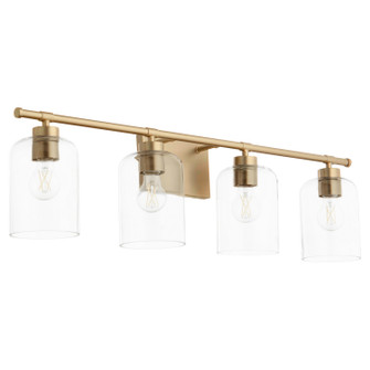 Tribute Four Light Vanity in Aged Brass (19|5374-4-80)