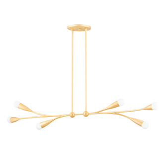 Elsa Six Light Linear in Gold Leaf (428|H689906-GL)