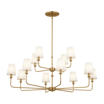 Pallas 12 Light Chandelier in Brushed Natural Brass (12|52518BNB)