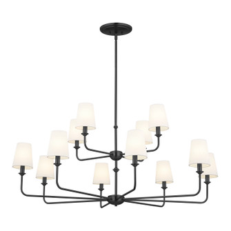 Pallas 12 Light Chandelier in Black (12|52518BK)