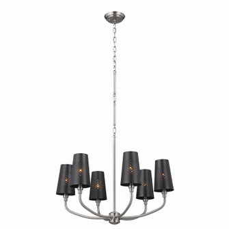 Adeena Six Light Chandelier in Classic Pewter (12|52508CLP)