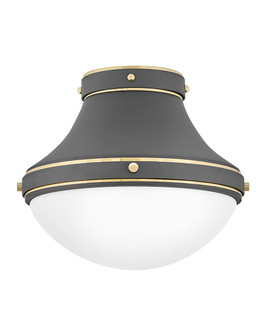 Oliver LED Flush Mount in Dark Matte Grey (13|39051DMG)