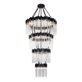 Matrix 30 Light Chandelier in Matte Black/French Gold (137|309C30MBFG)