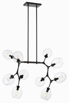 Nexpo Ten Light Chandelier in Coal Black (42|P1360-66A) Nexpo Ten Light Chandelier in Coal Black (42|P1360-66A)