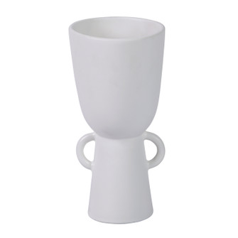 Talus Vase in Matte White (45|H0117-8253)