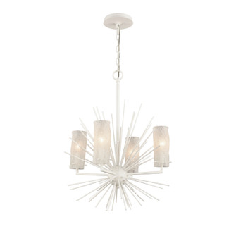 Sea Urchin Four Light Chandelier in White Coral (45|82086/4)