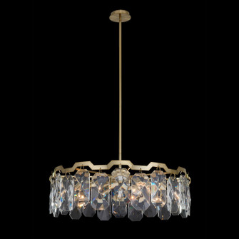 Piatta Eight Light Pendant in Brushed Brass (238|039357-039-FR001)