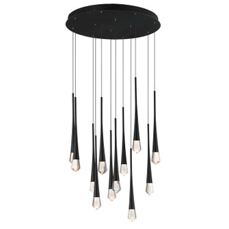 Pierce LED Pendant in Black (86|E24229-122BK)