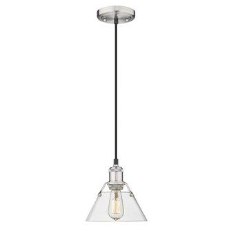 Orwell One Light Mini Pendant in Pewter (62|3306-S PW-CLR)