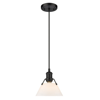 Orwell One Light Mini Pendant in Matte Black (62|3306-S BLK-OP)