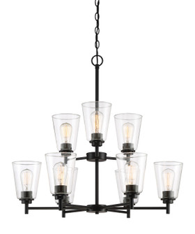 Westin Nine Light Chandelier in Matte Black (43|95789-MB)