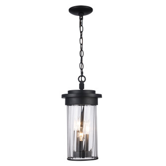 Carmel Three Light Outdoor Hanging Lantern in Black (110|51414 BK)