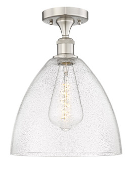 Edison One Light Semi-Flush Mount in Brushed Satin Nickel (405|616-1F-SN-GBD-124)