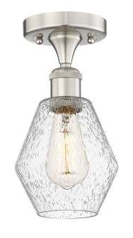 Edison One Light Semi-Flush Mount in Brushed Satin Nickel (405|616-1F-SN-G654-6)
