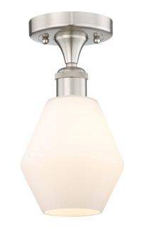 Edison One Light Semi-Flush Mount in Brushed Satin Nickel (405|616-1F-SN-G651-6)