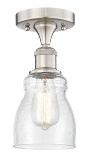 Edison One Light Semi-Flush Mount in Brushed Satin Nickel (405|616-1F-SN-G394)