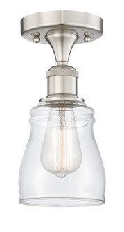 Edison One Light Semi-Flush Mount in Brushed Satin Nickel (405|616-1F-SN-G392)
