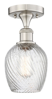 Edison One Light Flush Mount in Brushed Satin Nickel (405|616-1F-SN-G292)