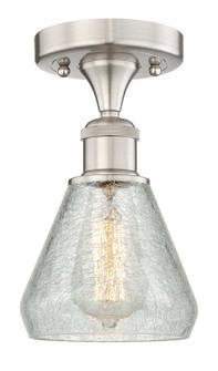 Edison One Light Flush Mount in Brushed Satin Nickel (405|616-1F-SN-G275)