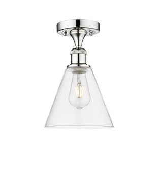 Edison One Light Semi-Flush Mount in Polished Chrome (405|616-1F-PC-GBC-82)