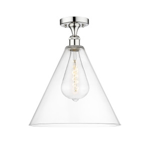 Edison One Light Semi-Flush Mount in Polished Chrome (405|616-1F-PC-GBC-162)